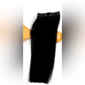 Human Hair Extension Short Clip In Silky Straight Double Weft Black 12 Inch NIP
